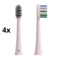 TESLA Smart - SET 4x Replacement head for sonic toothbrush TS400 pink