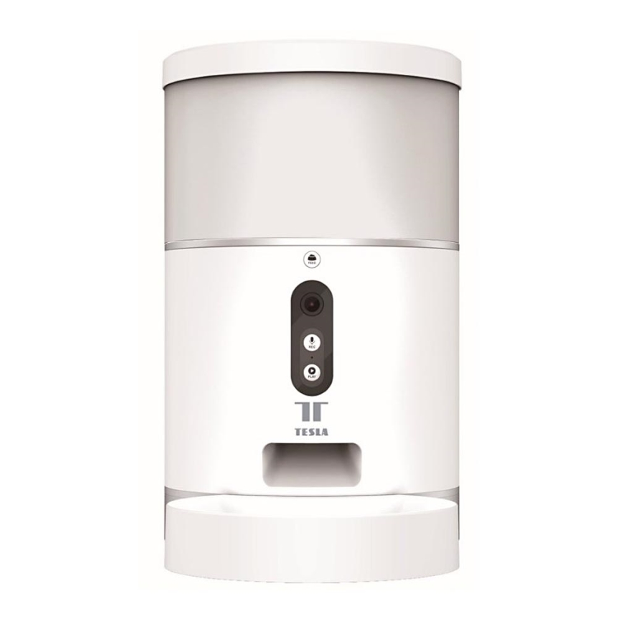 TESLA Smart - Smart automated feeder with a camera for pets 4 l 5V/3xLR20 Wi-Fi