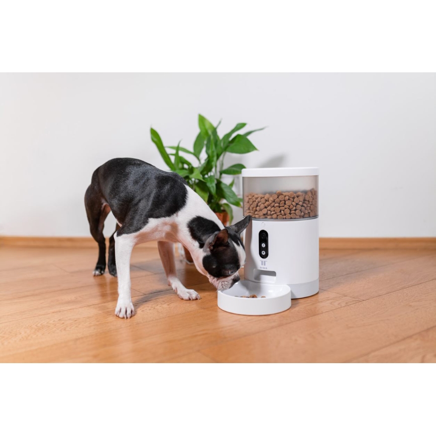 TESLA Smart - Smart automated feeder with a camera for pets 4 l 5V/3xLR20 Wi-Fi