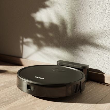 TESLA Smart - Smart robotic vacuum cleaner 2in1 2000 mAh Wi-Fi black + remote control