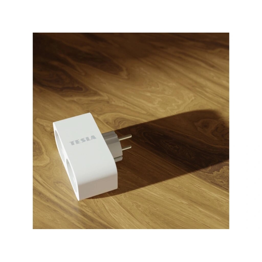 TESLA Smart - Smart socket splitter 2x16A/230V Type F Wi-Fi Tuya