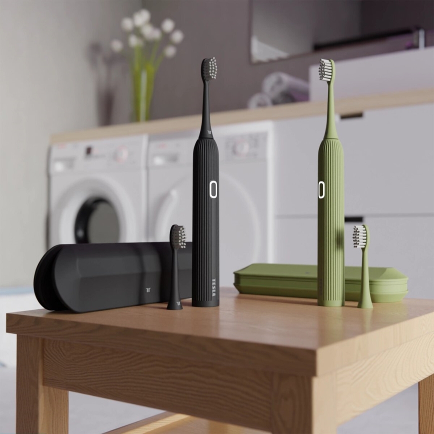 TESLA Smart - Smart sonic toothbrush TS200 DELUXE green