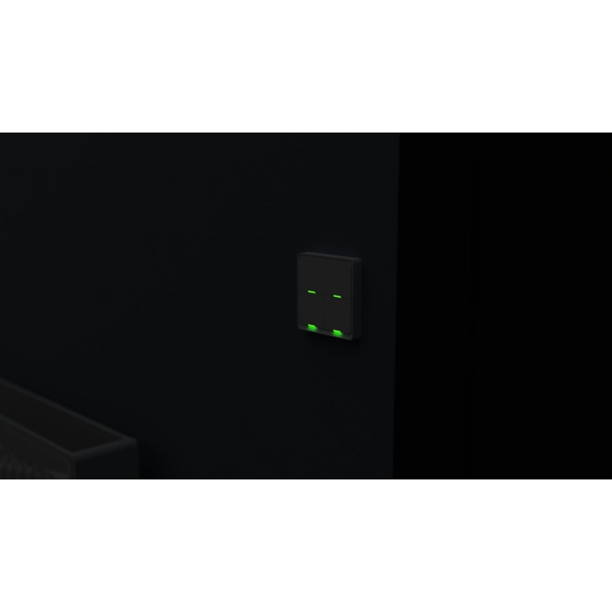 TESLA Smart - Smart wireless home switch 4P 1xCR2430 ZigBee