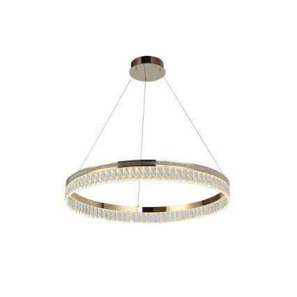 Dimmable LED Crystal Chandelier Suspended on Cable THALIA LED/55W/230V 3000-6000K Ø 80 cm + Remote Control