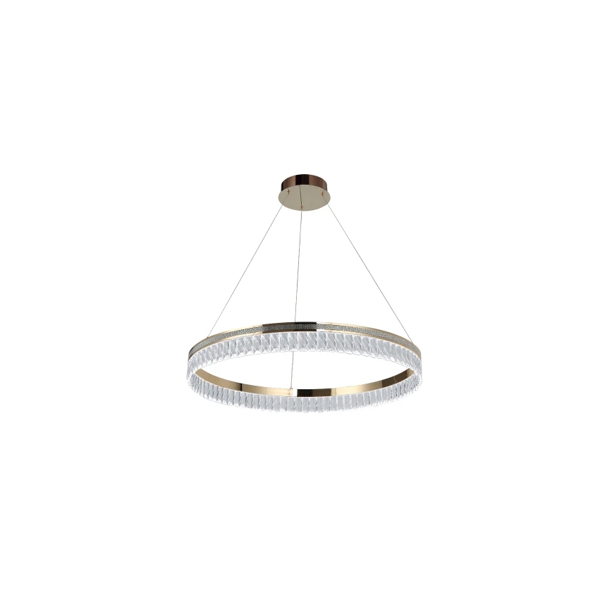 Dimmable LED Crystal Chandelier Suspended on Cable THALIA LED/55W/230V 3000-6000K Ø 80 cm + Remote Control