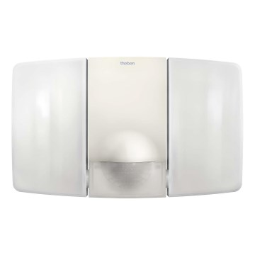 theben - LED Wall Floodlight with Sensor 2xLED/10W/230V White IP55