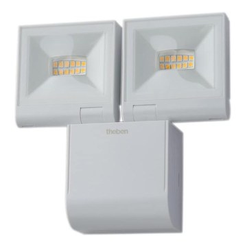 theben - LED Wall-Mounted Floodlight 2xLED/10W/230V White IP55