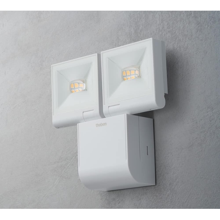 theben - LED Wall-Mounted Floodlight 2xLED/10W/230V White IP55