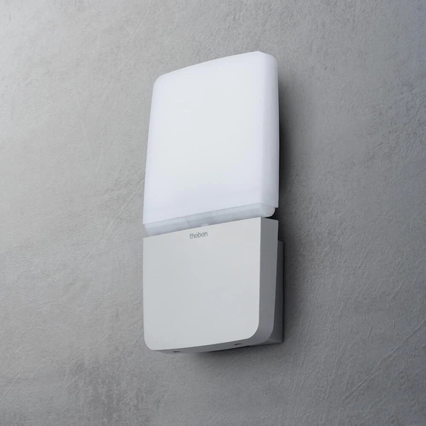 theben - Wall-mounted LED Floodlight, 11W, 230V, Silver, IP55