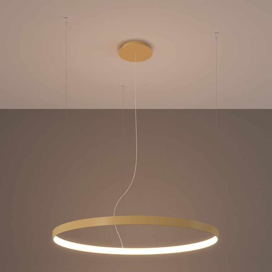 Thoro TH.174 - LED Chandelier on a string RIO LED/50W/230V CRI 90 3000K d. 78 cm gold