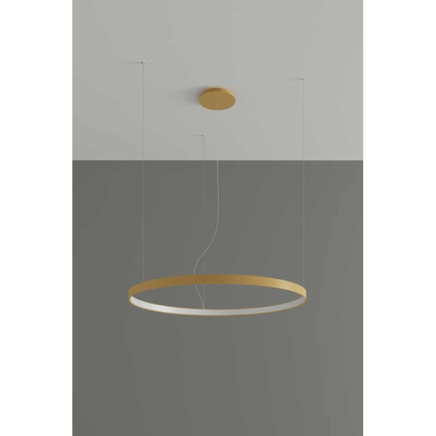 Thoro TH.174 - LED Chandelier on a string RIO LED/50W/230V CRI 90 3000K d. 78 cm gold