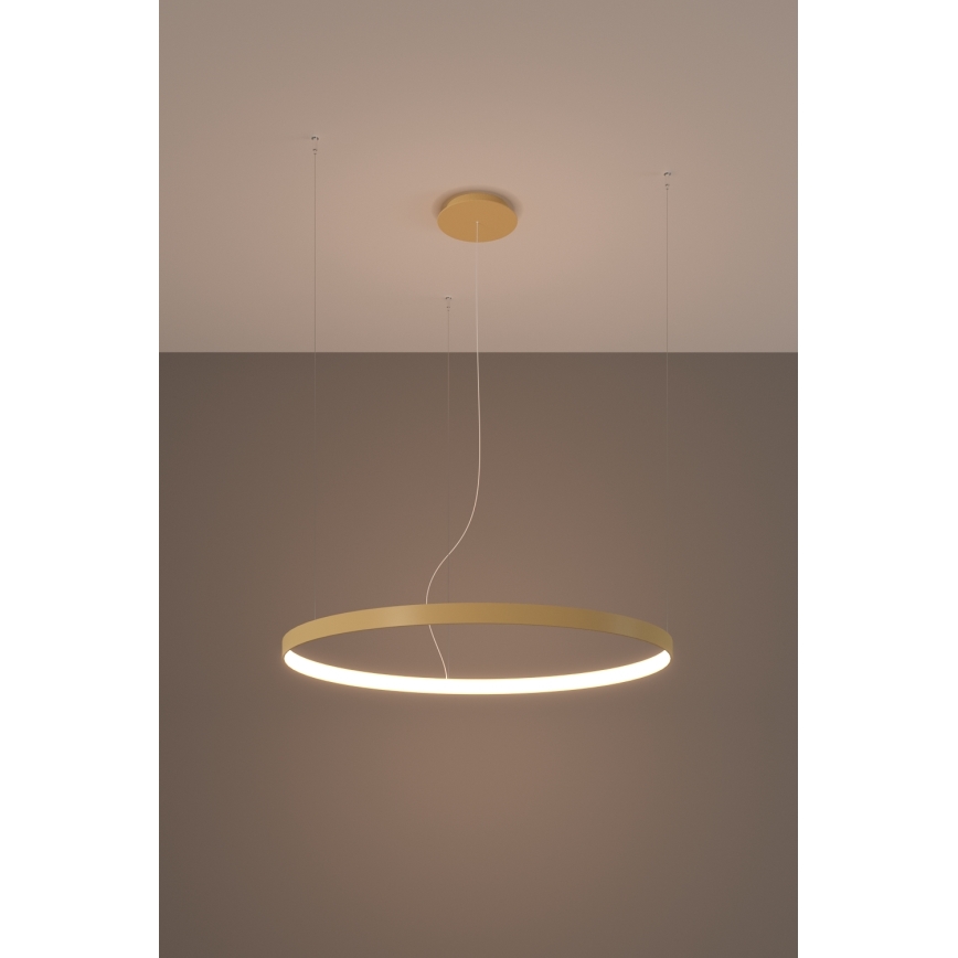 Thoro TH.174 - LED Chandelier on a string RIO LED/50W/230V CRI 90 3000K d. 78 cm gold