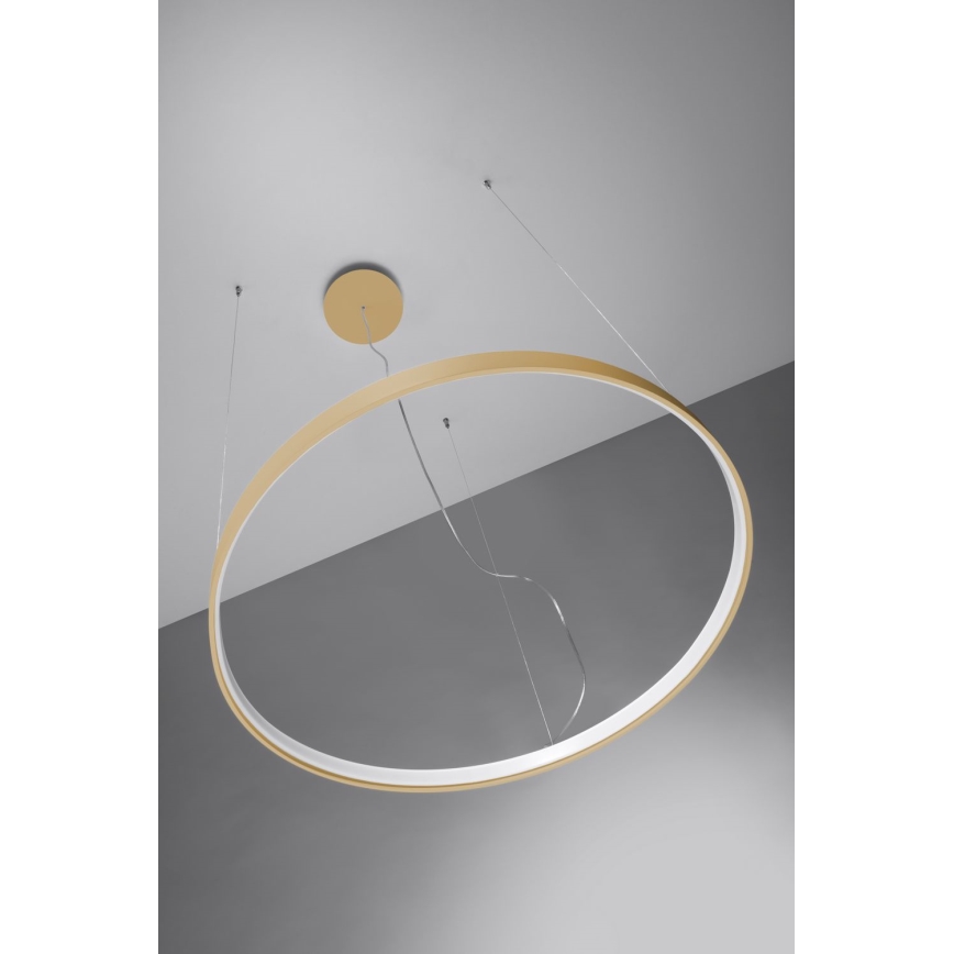 Thoro TH.174 - LED Chandelier on a string RIO LED/50W/230V CRI 90 3000K d. 78 cm gold