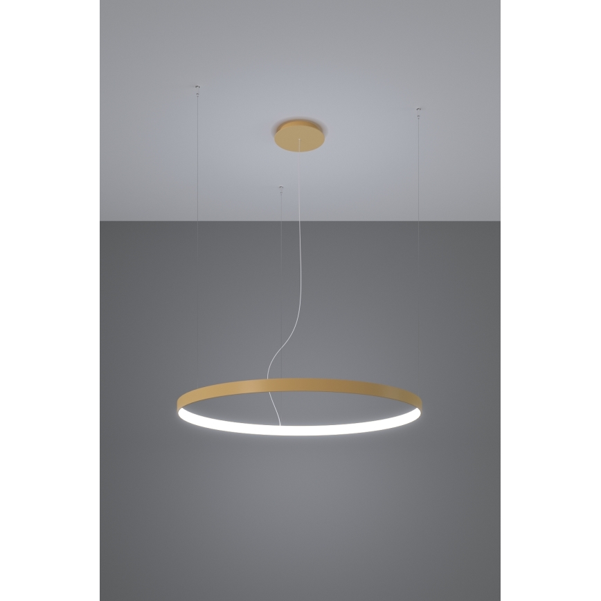 Thoro TH.181 - LED  Chandelier on a string RIO LED /50W/230V CRI 95 4000K d. 78 cm gold