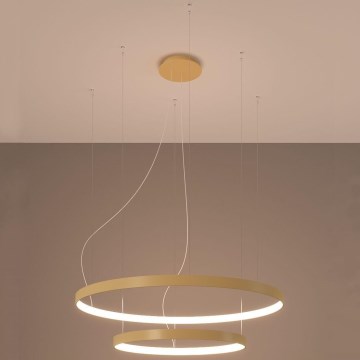 Thoro TH.214 - LED Chandelier on a string RIO LED/80W/230V CRI 90 3000K gold