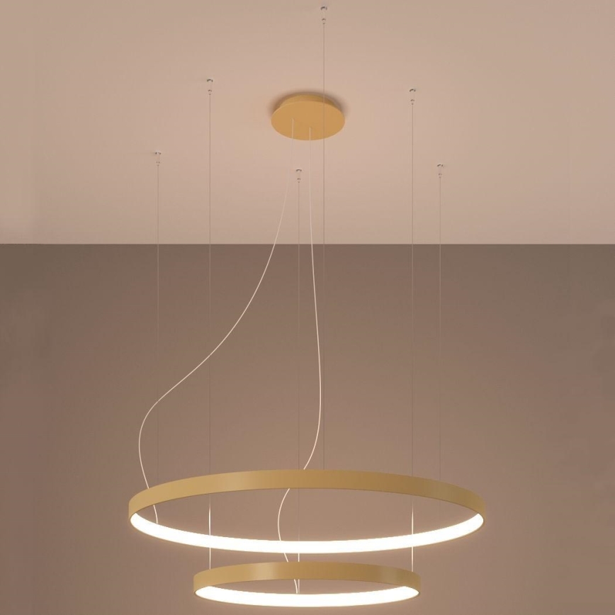 Thoro TH.214 - LED Chandelier on a string RIO LED/80W/230V CRI 90 3000K gold