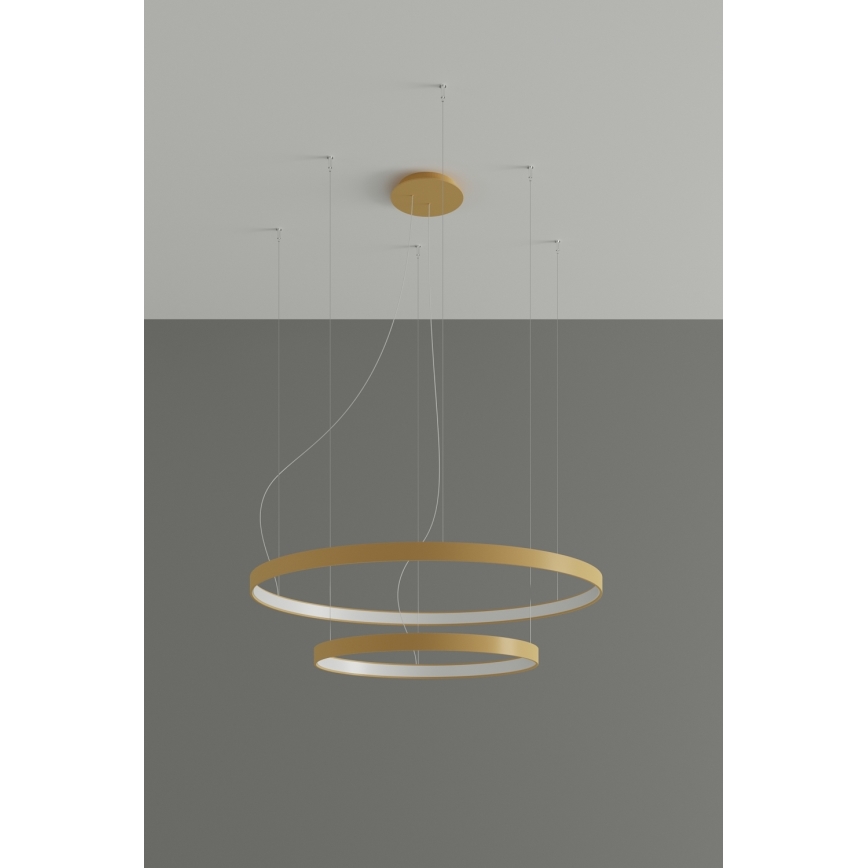 Thoro TH.214 - LED Chandelier on a string RIO LED/80W/230V CRI 90 3000K gold