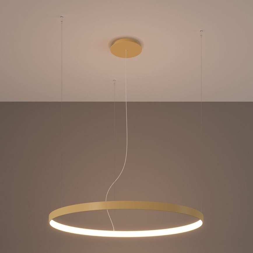 Thoro TH.216 - LED Chandelier on a string RIO LED/30W/230V CRI 90 3000K d. 55 cm gold