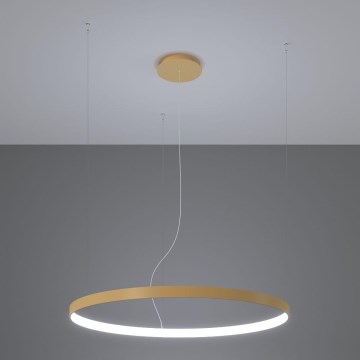 Thoro TH.217 - LED Chandelier on a string RIO LED/30W/230V CRI 95 4000K d. 55 cm gold