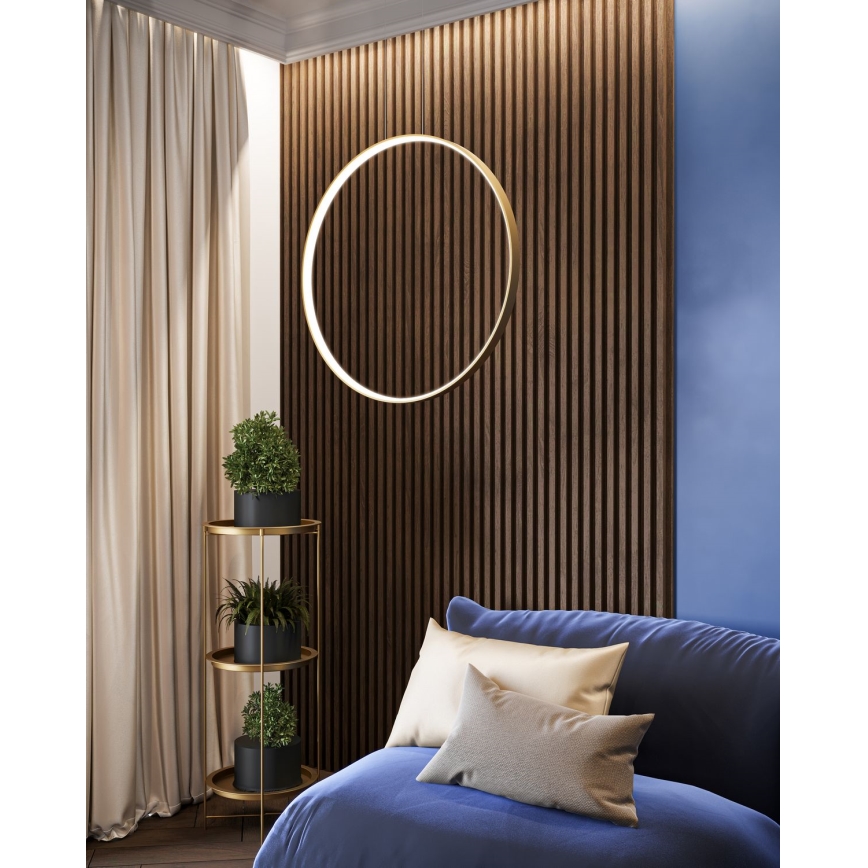 Thoro TH.220 - LED Chandelier on a string RIO LED/30W/230V CRI 90 3000K d. 55 cm gold