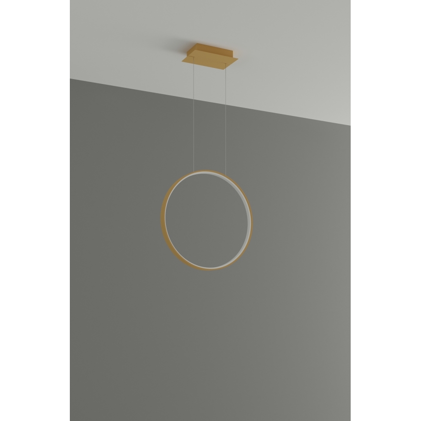 Thoro TH.220 - LED Chandelier on a string RIO LED/30W/230V CRI 90 3000K d. 55 cm gold
