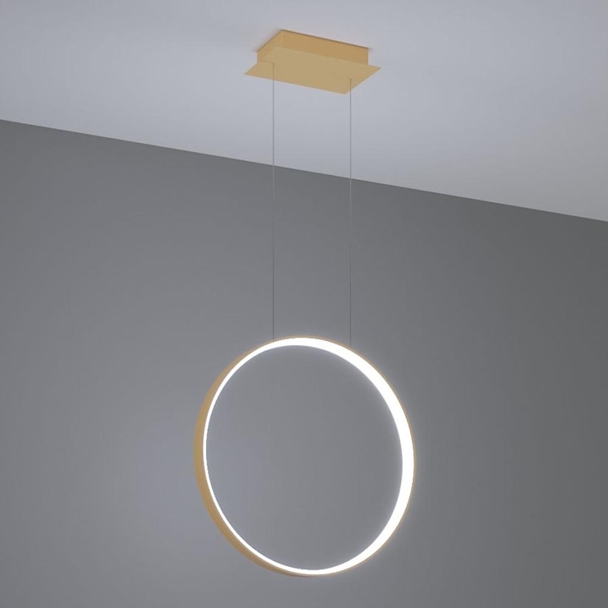 Thoro TH.221 - LED Chandelier on a string RIO LED/30W/230V CRI 95 4000K d. 55 cm gold