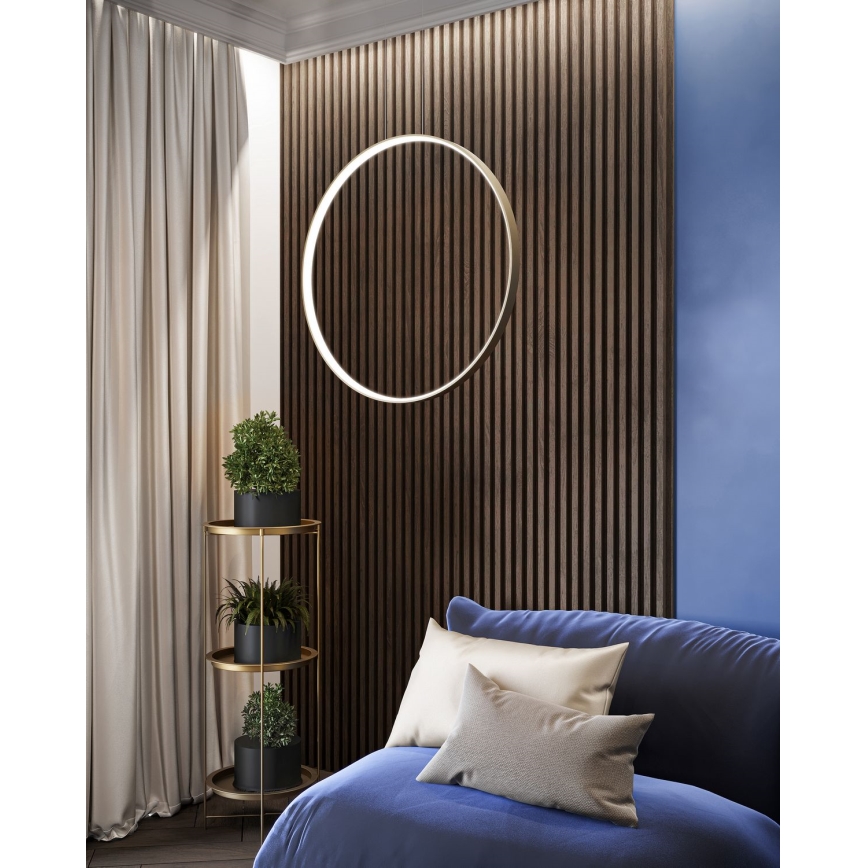 Thoro TH.221 - LED Chandelier on a string RIO LED/30W/230V CRI 95 4000K d. 55 cm gold