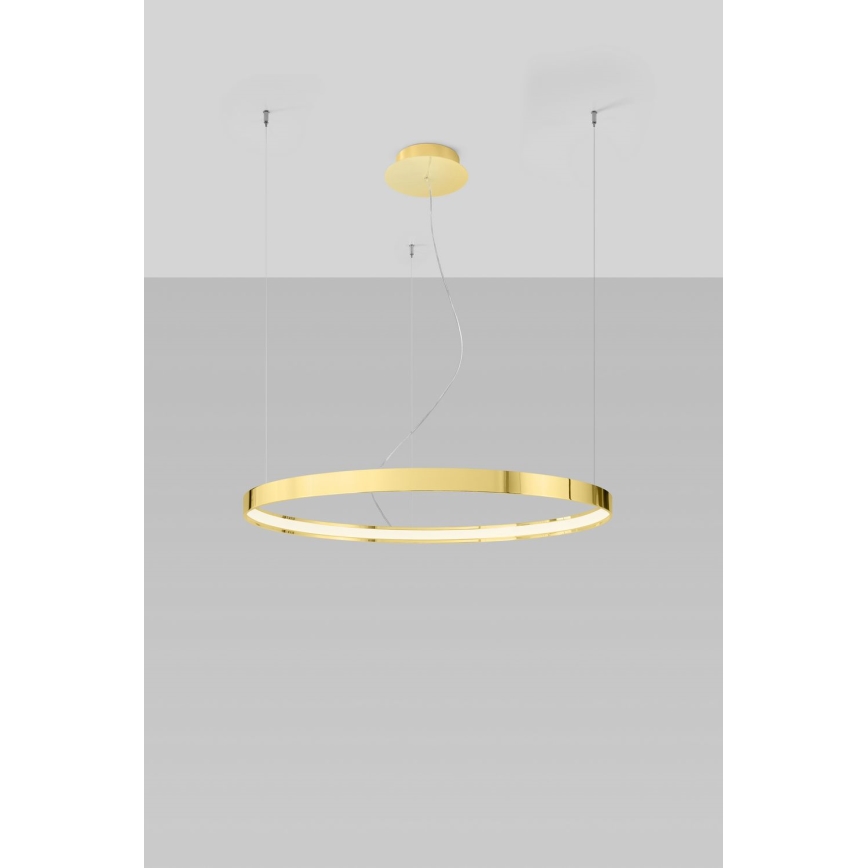 Thoro TH.246 - LED Chandelier on a string RIO LED/50W/230V CRI 90 3000K d. 78 cm gold