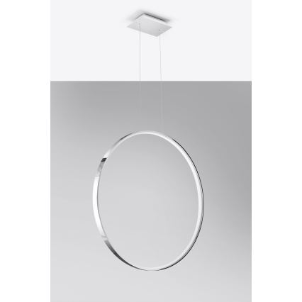 Thoro TH.249 - LED Chandelier on a string RIO LED/50W/230V CRI 90 4000K d. 78 cm shiny chrome
