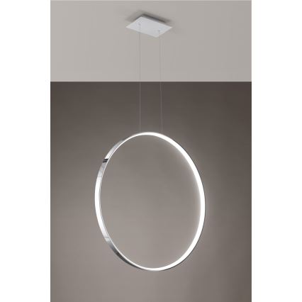 Thoro TH.249 - LED Chandelier on a string RIO LED/50W/230V CRI 90 4000K d. 78 cm shiny chrome