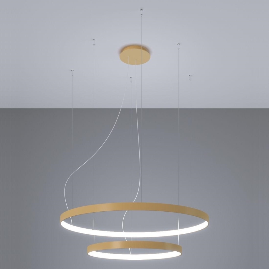 Thoro TH.268 - LED Chandelier on a string RIO LED/80W/230V CRI 95 4000K gold