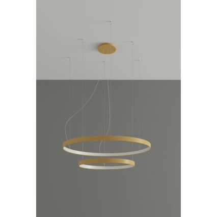 Thoro TH.268 - LED Chandelier on a string RIO LED/80W/230V CRI 95 4000K gold