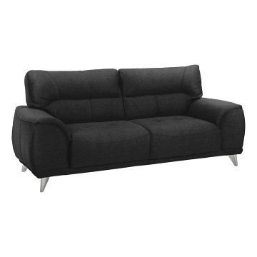 Three-seater sofa LIVORNO black