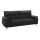 Three-seater sofa LIVORNO black