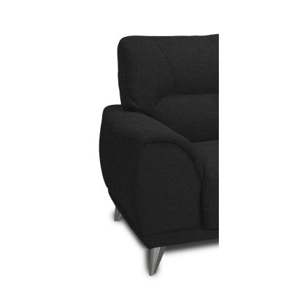Three-seater sofa LIVORNO black