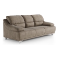 Three-seater sofa RIMINI brown