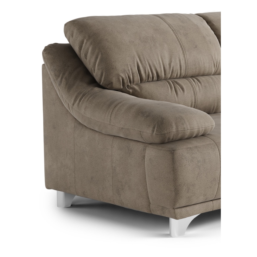 Three-seater sofa RIMINI brown
