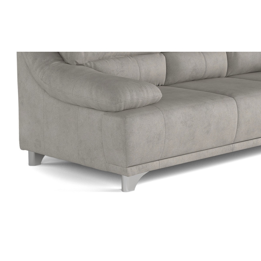 Three-seater sofa RIMINI light grey