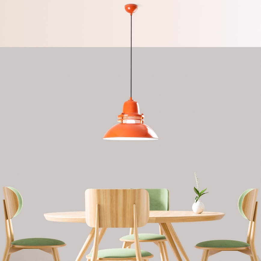 TIBET Cable Pendant Light 1xE27/40W/230V Orange