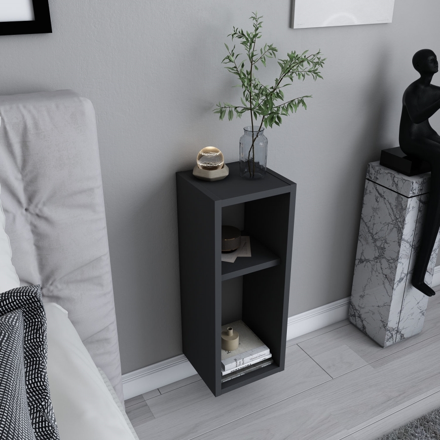 TILMO Nightstand, Anthracite
