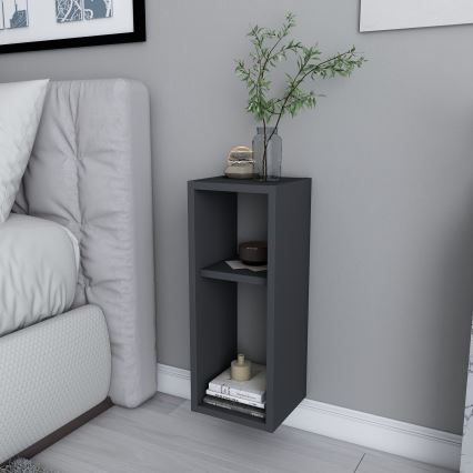 TILMO Nightstand, Anthracite