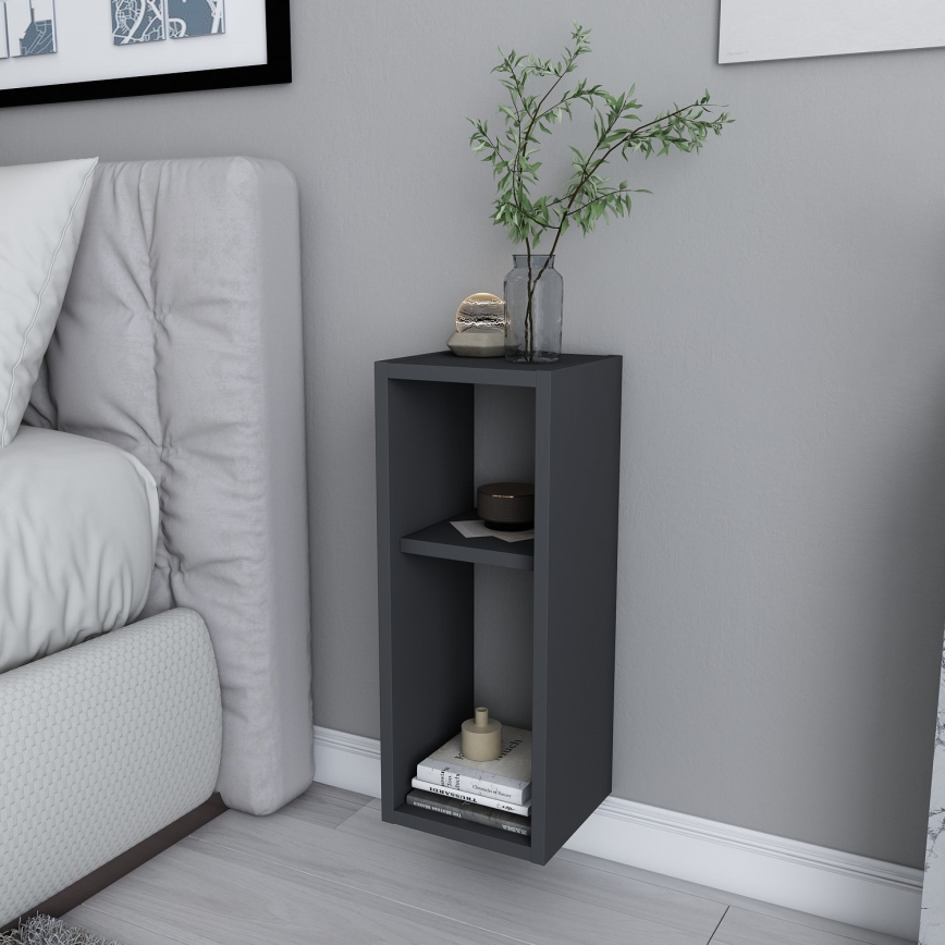 TILMO Nightstand, Anthracite