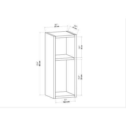 TILMO Nightstand, Anthracite