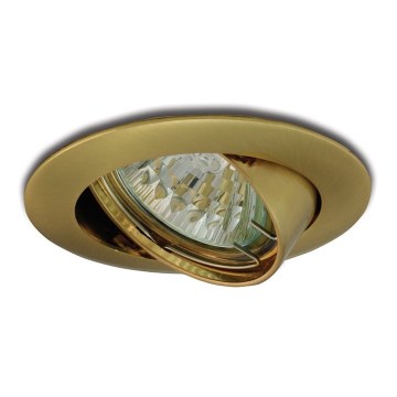 Tiltable recessed light 1xGU5,3/50W/12V gold