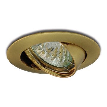 Tiltable recessed light 1xGU5,3/50W/12V gold