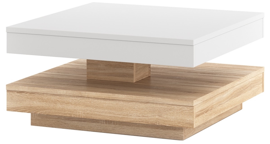 TIMO Coffee Table in White/Sonoma Oak
