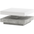 TIMO coffee table white/grey concrete