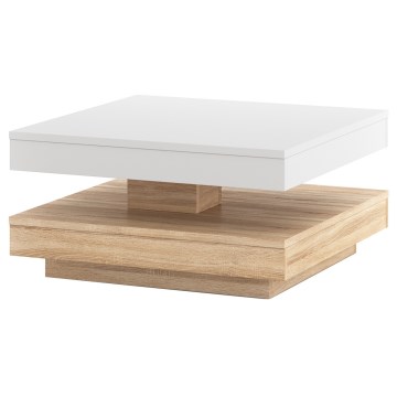 TIMO Coffee Table — White / Sonoma Oak
