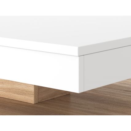 TIMO Coffee Table — White / Sonoma Oak