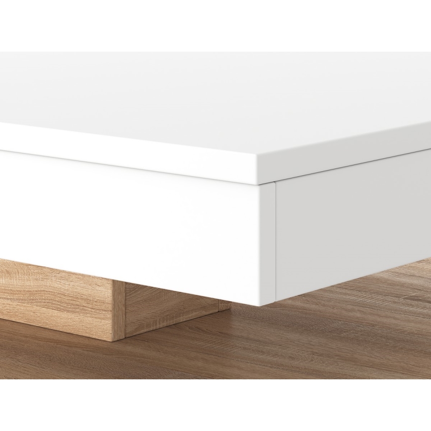 TIMO Coffee Table — White / Sonoma Oak